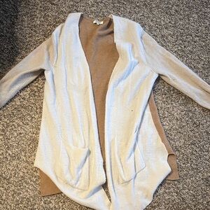 Madewell Wool Cardigan Sweater Brown Tan Large